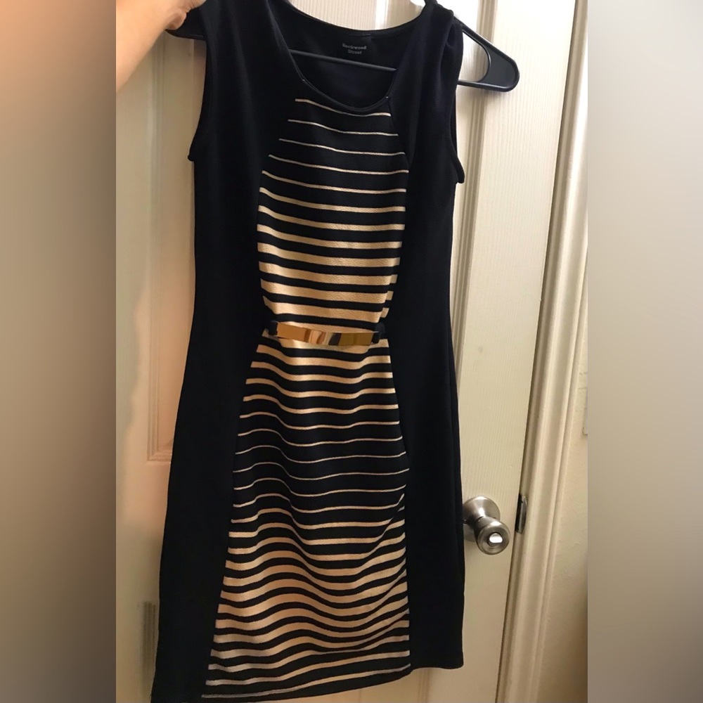 Black illusion dress